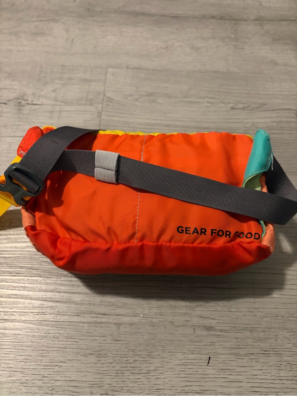 cotopaxi Colorblock Fanny Pack in Orange, Red & Yellow - Picture 2 of 6